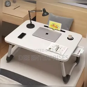 White Foldable Portable Laptop /Study Desk Table
