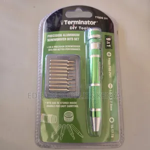 Terminator Precision Screwdrivers Bit Set 9-in-1 Aluminium Tips Best