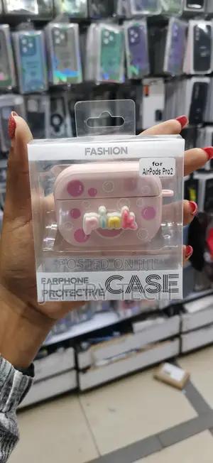 Agaosh Airpods Pro 2 Case Soft Silicone Skin Printed Pink -Pink