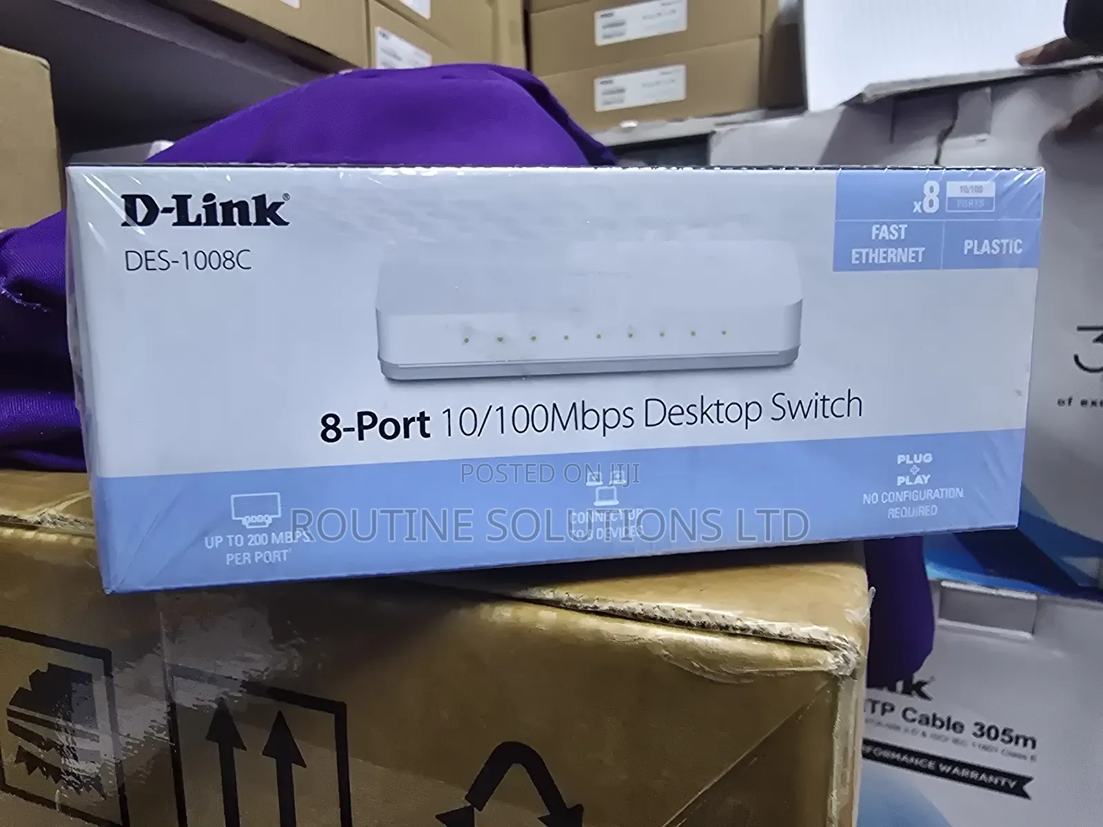 D-Link Des-1008c 8-Port 10/100mbps Desktop Switch