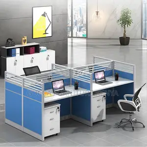 Modern 4-way Office Modular Workstation