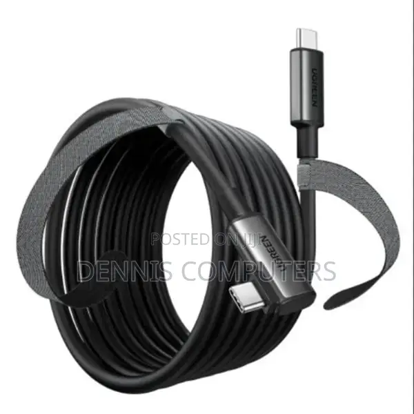 Ugreen Right Angle Usb-C to Usb-C Link Cable 5m (Black) - Us551