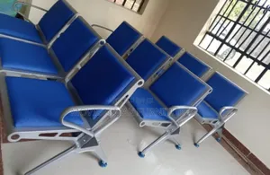 Padded Blue Heavy Duty Link Chairs