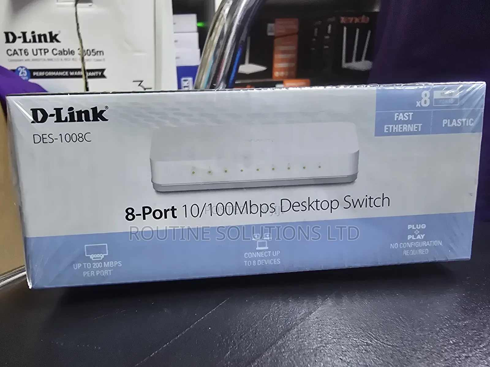 Dlink 8-Port 10/100mbps Desktop Switch Fast Ethernet