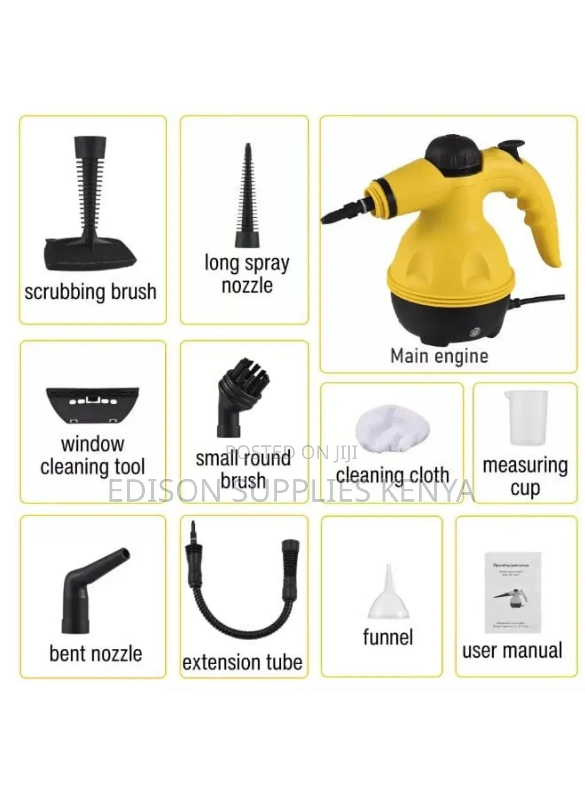 Powerful Handheld Steam Cleaner - Multi-Surface Cleaner Degreaser Tool