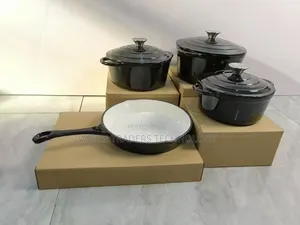 7pcs Enamel Cast Iron Cooking Pot