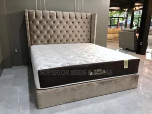 Luxury Tufted Upholstered Bed Size 5 by 6