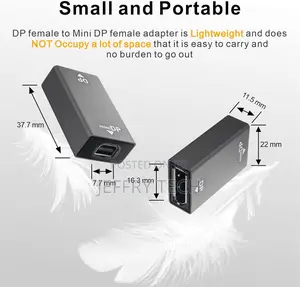 Displayport Female to Mini Dp Female Extension Adapter, Mini Displayp