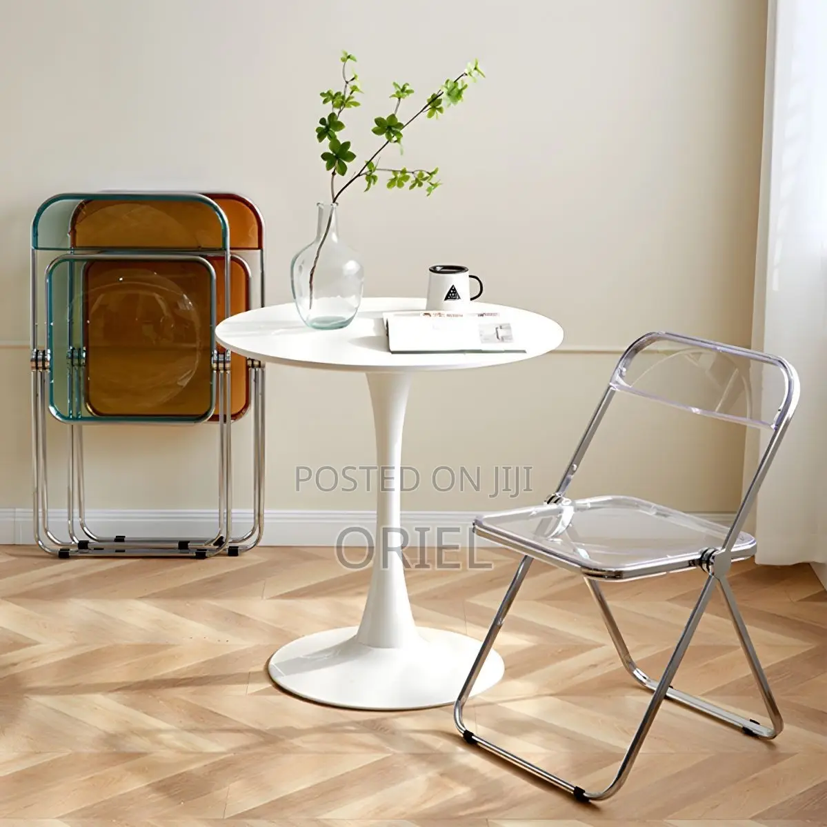 Low-Back Modern Office Armless Folding Chair