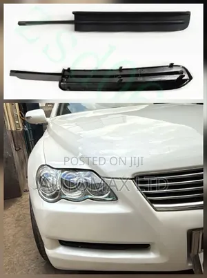 Toyota Mark X, Grx120, Fog Bumper Covers (Black)