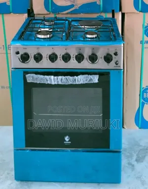 60*65 Euroken 3+1 Standing Cooker With Electric Double Heater Oven.