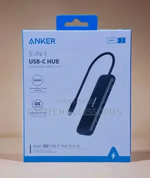 Anker 332 Usb-C Pd Media Hub 5-in-1 Black A8355h11