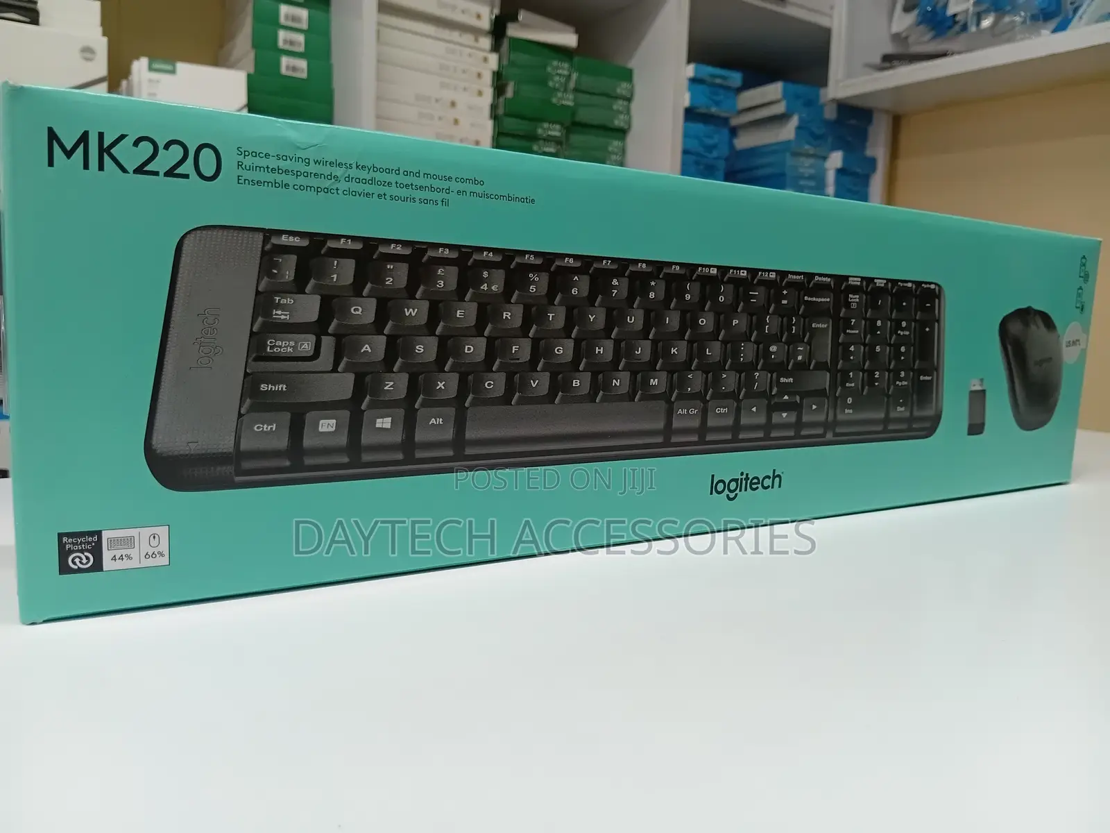 Logitech Mk220 Compact Wireless Keyboard Mouse Combo