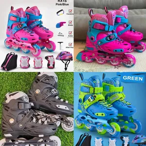 Kids Inline Skates Set | Ages 4–12 | Skates, Helmet Pads