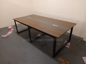 Modern 6-Seater Office Workstation Table