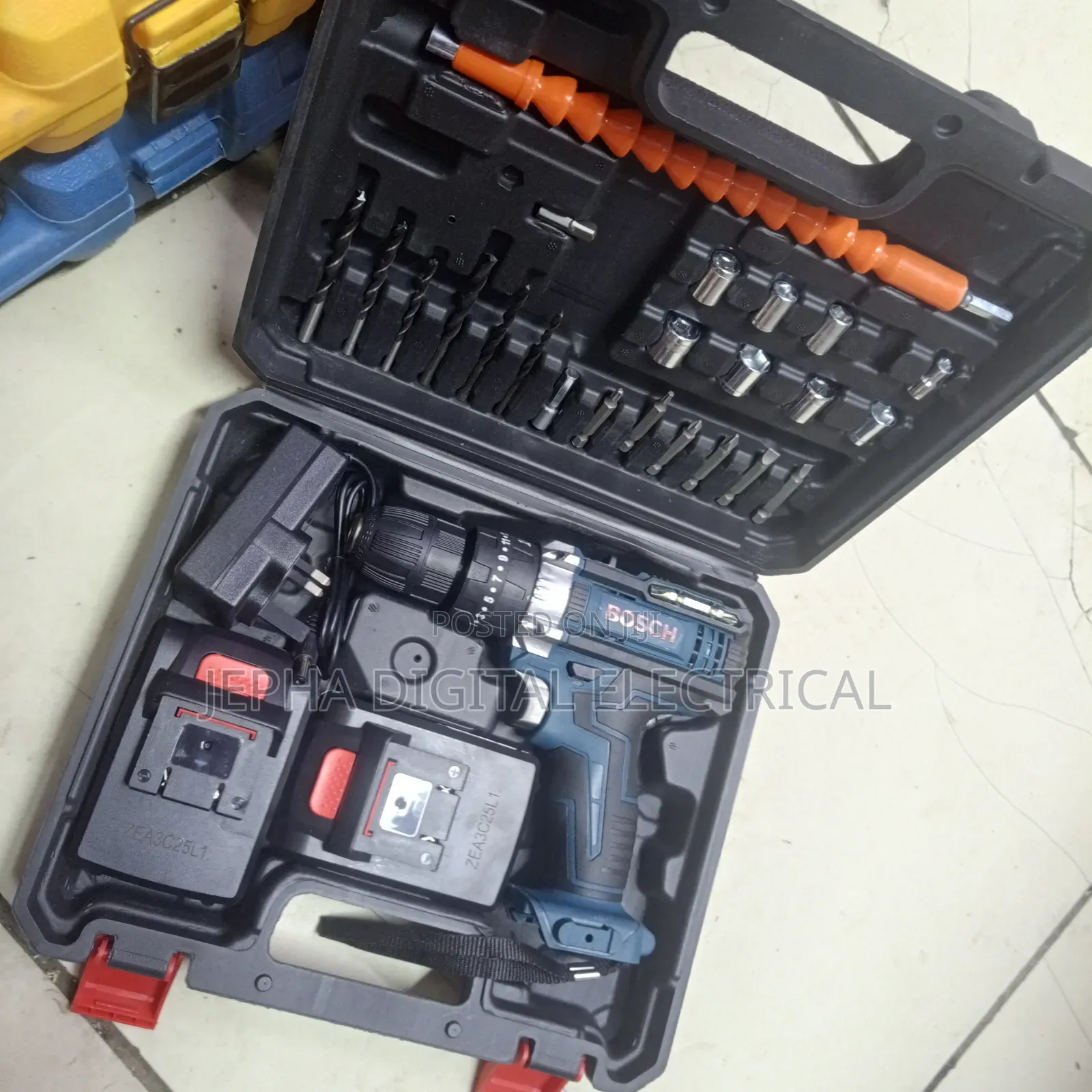 Cordless Bosch Drill, Rechargeable Battery