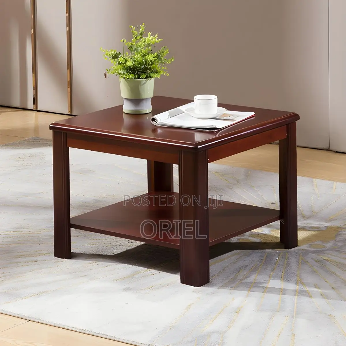 Coffee Table : Mahogany Square Coffee Table