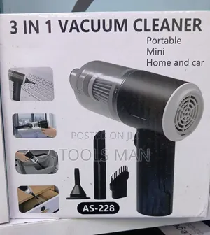 3-in-1 Mini Portable Rechargeable Vacuum Cleaner.