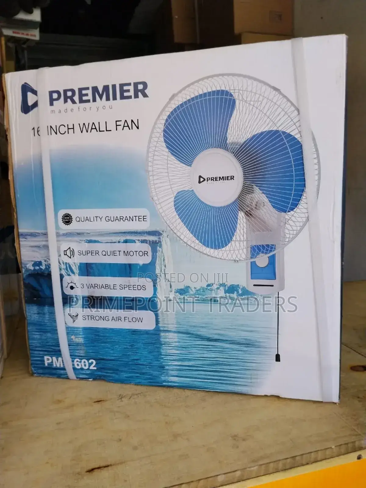 Premier Wall Fan 16 Inch