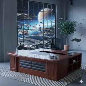 Wooden Executive L Shaped Boss Office Desk