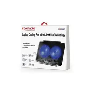Promate Laptop Cooling Pad With Silent Fan Technology