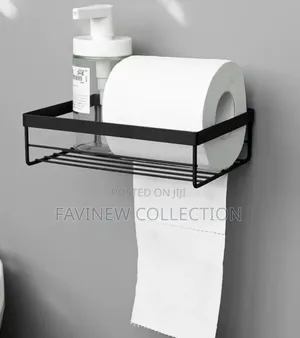 Punch Free Storage Rack for Toilet Paper Towel Box