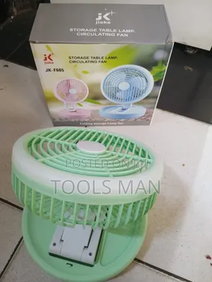 Jiake Portable Folding Storage Lamp Fan (Model Jk-F665).