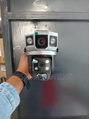 Solar Smart Dual-Lens CCTV Camera – No Power,