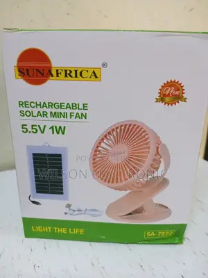 Rechargeable Portable Min Fan With Solar Panel