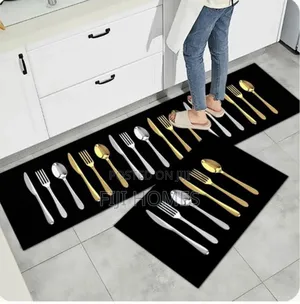 2-Piece Kitchen Mat Set | Non-Slip Rubber Mats