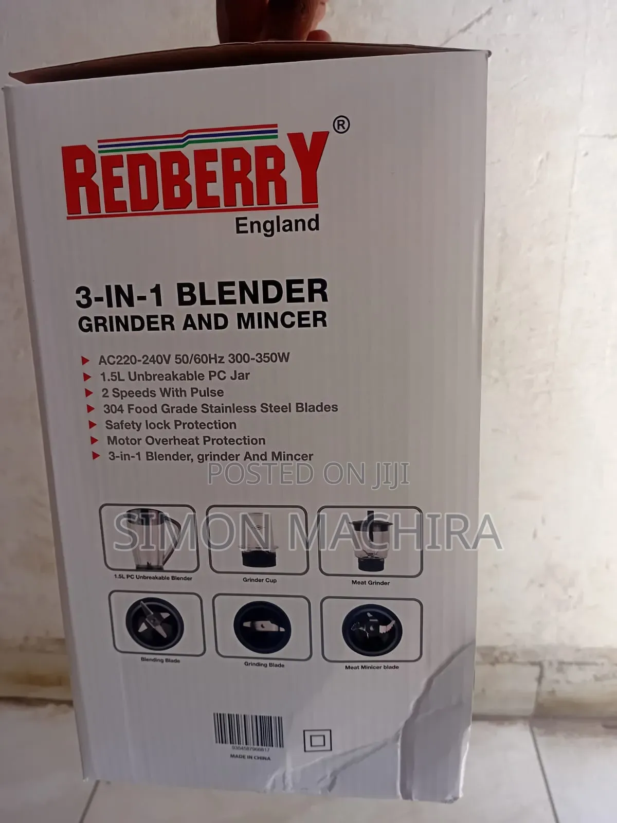 3 In 1 Redberry Blender