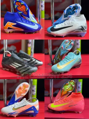 Quality Casual Leather Spike Soccer Unisex Football Shoes