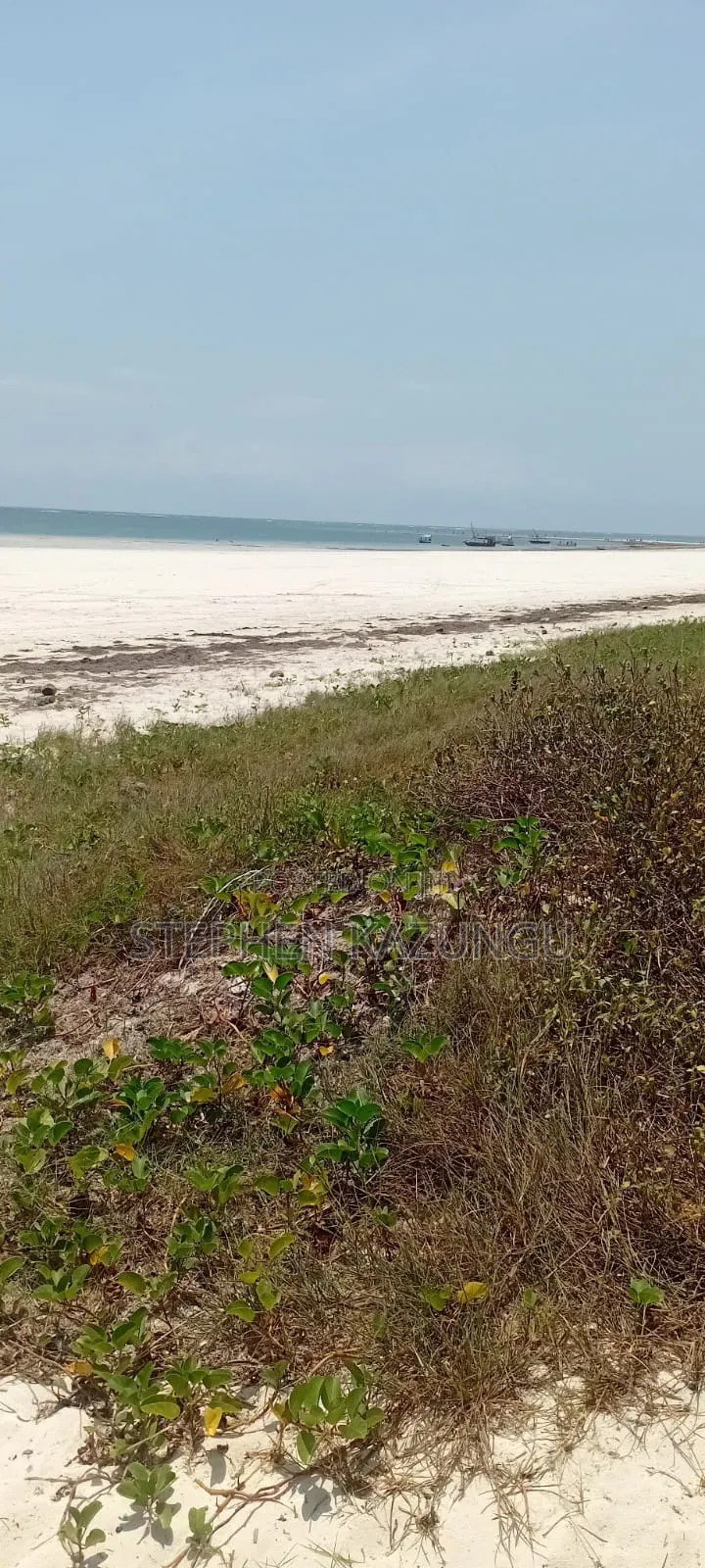 Water Touching 3.1/4 Acres Beach Plot at Galu Beach