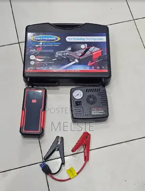 Emergency Car Jump Starter High Power Bank With Built-in Tire Inflator