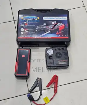 12v Portable Car Jump Starter Tire Inflator for Emergency Use