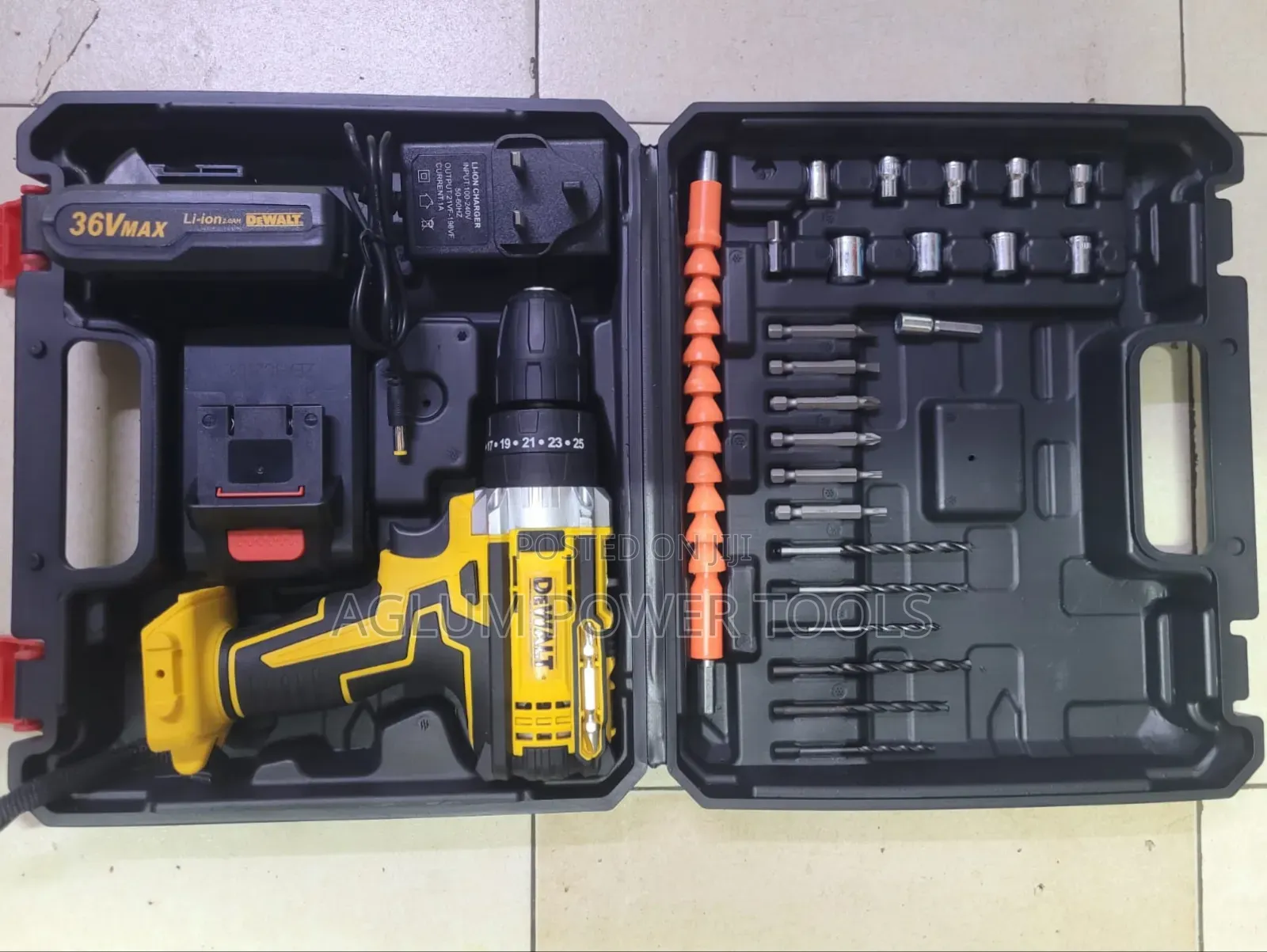 Dewalt Drill 36v Toolset With Bits