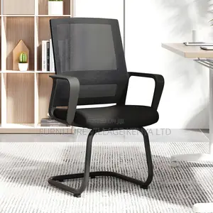 Mid Back Home Office Chair Black Frame Modern Conference Chair
