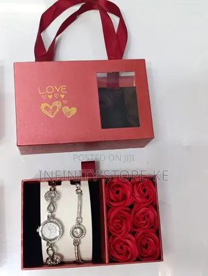 Valentines Gift Package With Watch and Bracelet