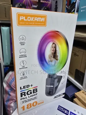 Rechargable Ringlight U20 Pro. 3 Modes + 10 RGB Colours