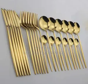 24pcs Luxury Cutlery Set Stainless Steel