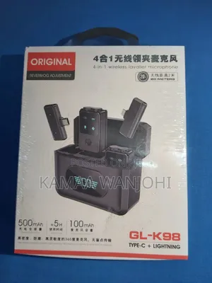 Gl- 4-in-1 Wireless Lavalier Microphone (Type-C Lightning)