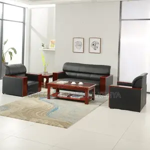 Executive 5-seater Leather Reception Office Sofa