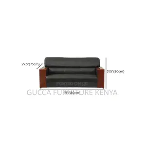 Executive 5-seater Leather Reception Office Sofa