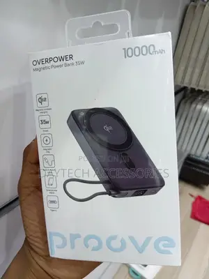 Proove 10000mah Qi2 Magnetic Powerbank Integrated Type C Cable.