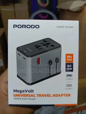 Porodo Megavolt Universal Travel Adapter Pd 70w