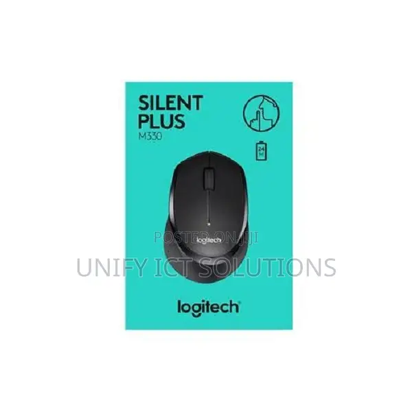 Logitech M330 Silent Plus Wireless Mouse - Black - 910-004909