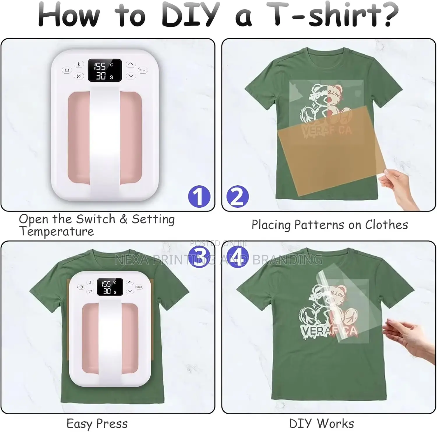 Small Portable Diy Heat Press Machine