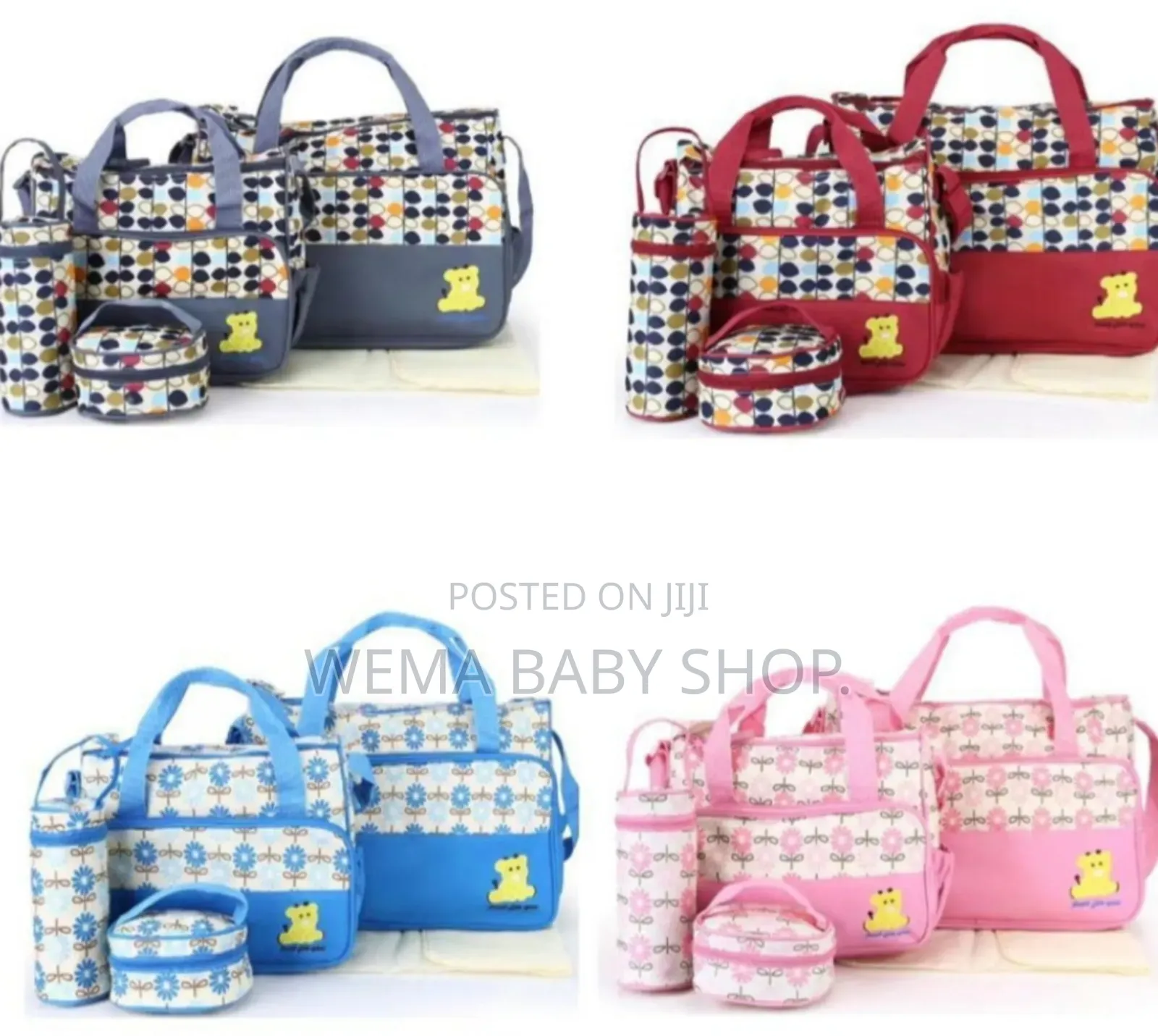 5-PCS Baby Diaper Bag Set