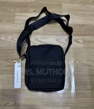 Fear of God Essentials Black Shoulder Bag.