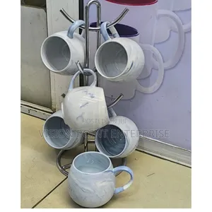 Ceramic Pot Mugs 6pcs